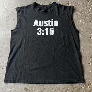 Vintage 90s WWF Stone Cold Steve Austin 3:16 Skull Sleeveless T-Shirt